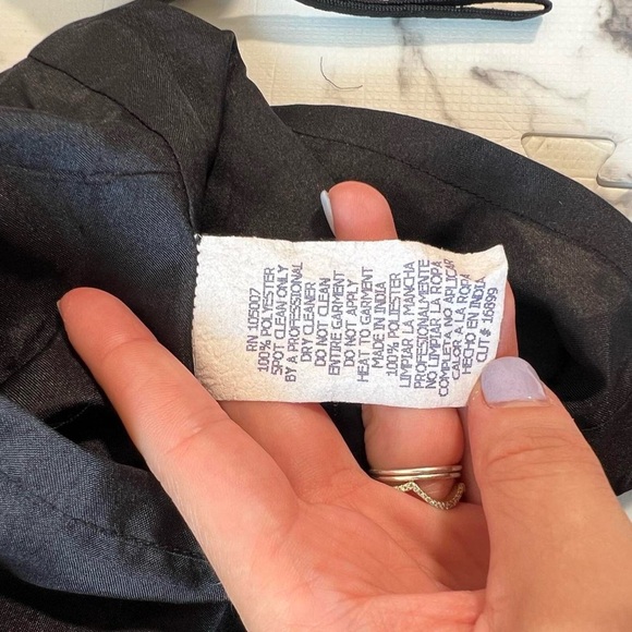 90s Black Beaded Mini Dress - Picture 7 of 7